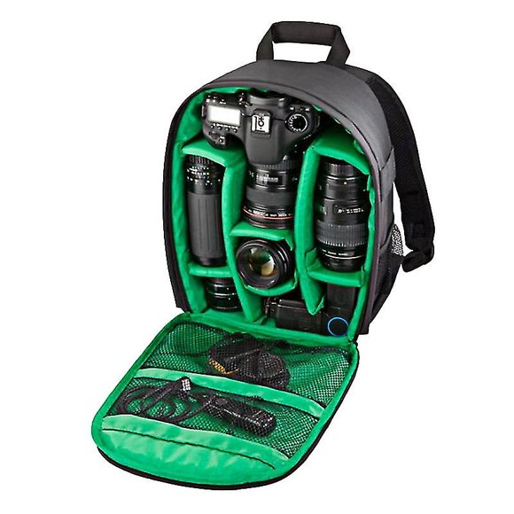 Indepman Dl-b012 Portable Outdoor Sports Backpack Camera Bag For Gopro, Sjcam, Nikon, Canon, Xiaomi Xiaoyi Yi, Size: 27.5 * 12.5 * 34 Cm(green)