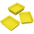 thumbnail image 1 of Storex Plateau de Rangement Plat, Format Lettre, 10 x 13 x 3 Pouces, Jaune, Lot de 5, 1 of 1