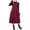 AA-Red, variant on QATAINLAV Women's Corduroy Button Down Tank Dress Casual Crewneck Sleeveless Pinafore Dresses Over Knee Long Overall Dress with Pockets Coffee XXXL Lightening Sales