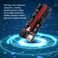 thumbnail image 3 of Xingzhi PCI-E Adapter Board USB 3.0 1X to 16X GPU Extender LED Light Card Portable Mini Video Computer Desktop PC Spare Black USB Cable, 3 of 8