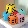 thumbnail image 4 of SUTENGDA 6PCS Large Foam Dice Color Foam Dice 3.15 Inches Big Dice for Building Educational Math Teaching Pastime Party 6 Foam Dice Anxiety Dice for Stress, 4 of 7