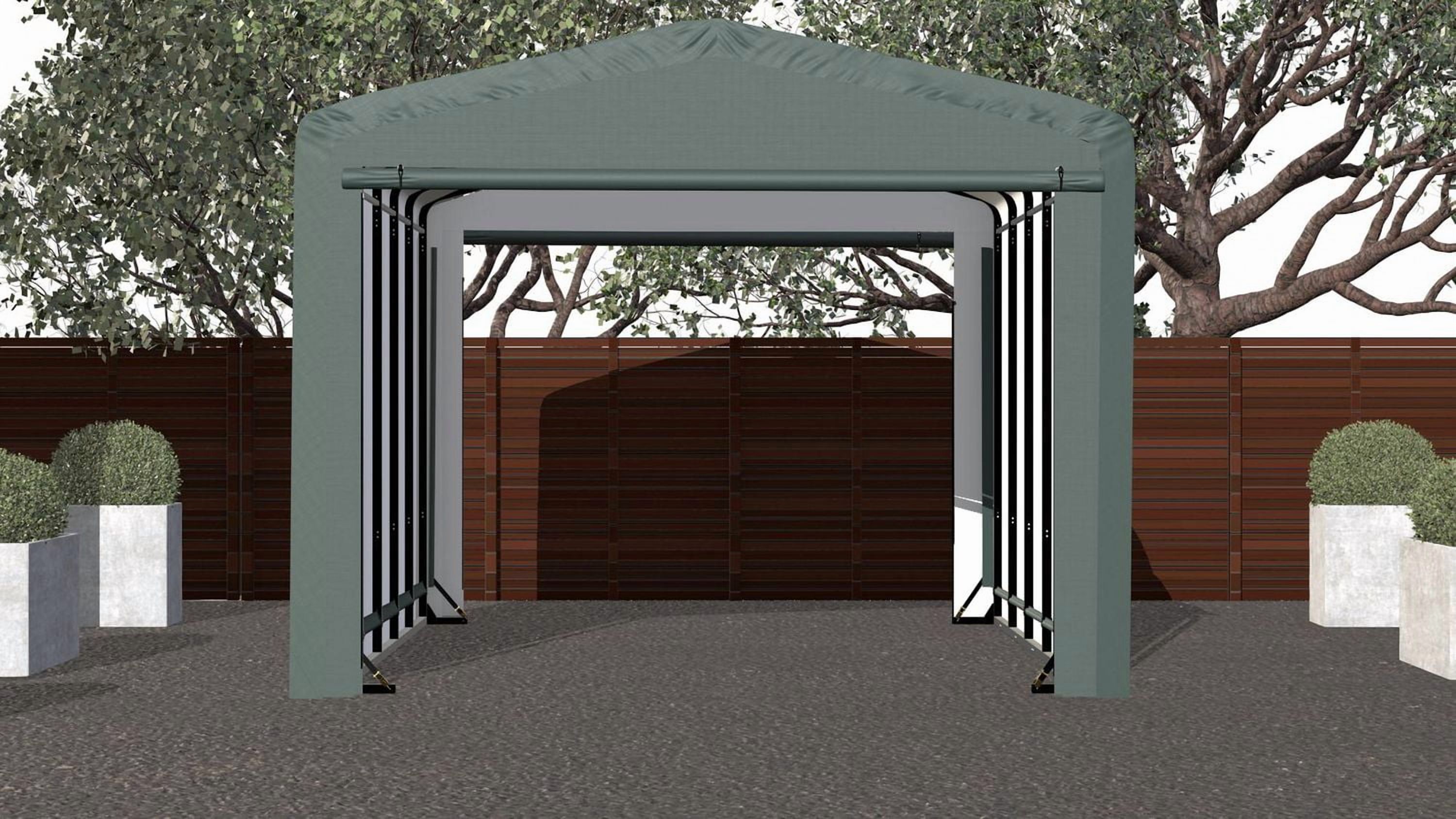 Garage ShelterTube classé vent/neige 12x23x10 Vrt