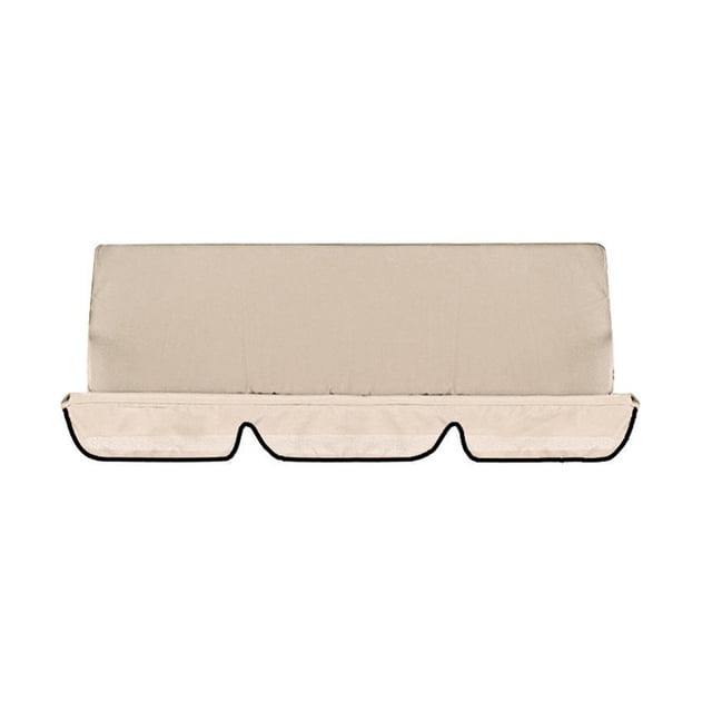 POINTERTECK Coussin de Balançoire d'Extérieur Coussin de Chaise Balançoire 3 Places Coussins d'Assise de Balançoire Imperméables de Couleur beige Neutre. le Coussin Présente une Conception durable avec une Finition Lisse et une Garniture Noire le Long des Bords. Convient aux Chaises de Balançoire d'Extérieur, Offrant Confort et Résistance aux Intempéries.