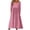 Pink, variant on Elegant Dress Women's Summer Comfort Fashion Printing Button Pocket Long Sleeve Dress Pleated Dress S-143 Green L