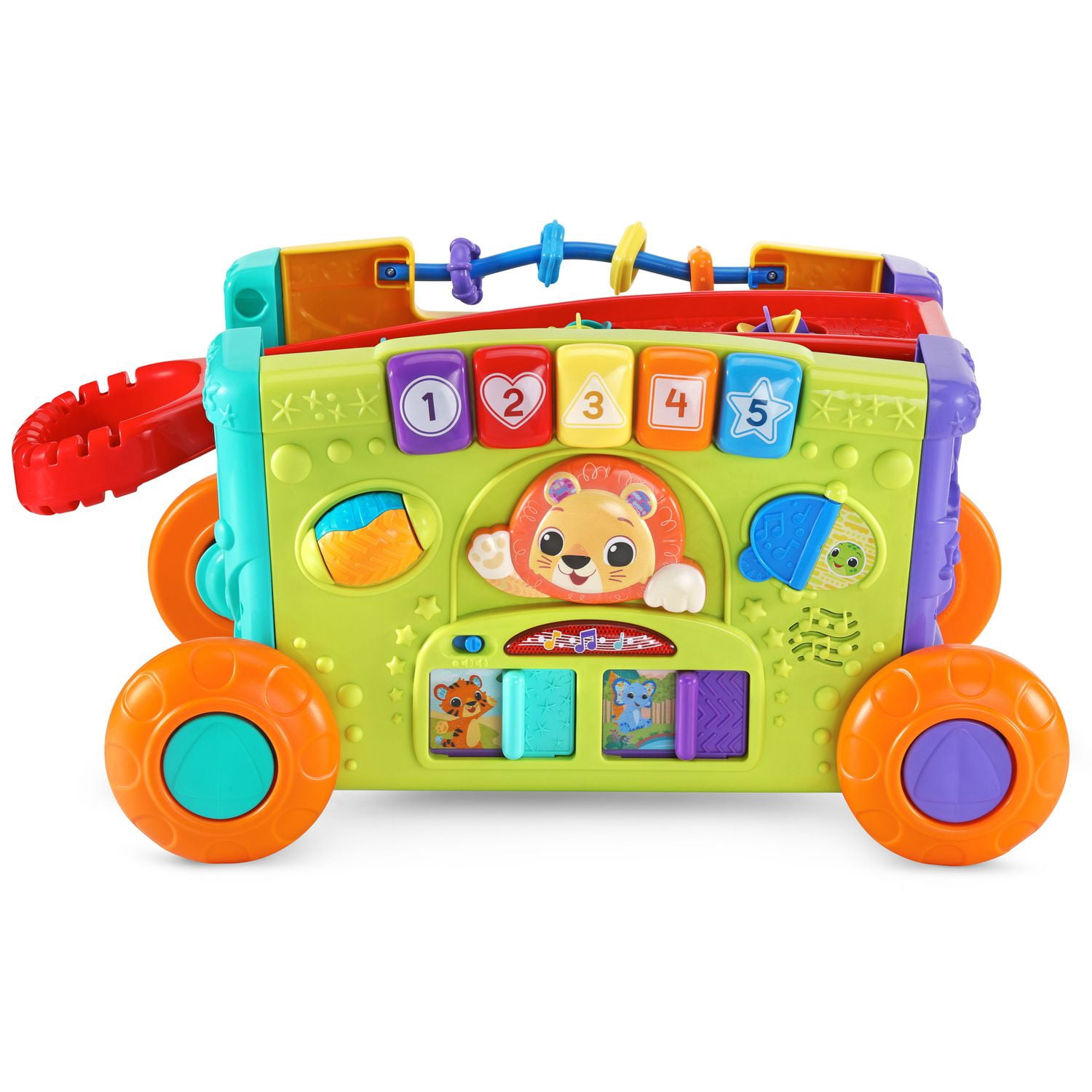 VTech Super chariot interactif multi-activités - 4 faces de jeu - Jouets pour bébés et tout-petits- Version française