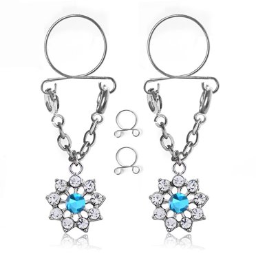 Body Piercing Ring,1 Pair of Fashionable Stainless Steel Nipple Ring Nipple Piercing Ultra Responsive