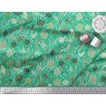 thumbnail image 3 of Soimoi Green Velvet Fabric Cabbage Leaves Fabric Prints By Yard 60 Inch Wide, 3 of 3