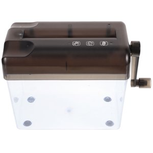 BESTYASH Accessoire de bureau à main Shredder Grey ABS École d ' échafaudage du papier 1Pack
