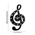 thumbnail image 3 of ZZHZGZ Canada Clearance Sale Wall Watch Clock Musical Note Wall Clock Home Music Notes with Piano Keys Wall Clock, 3 of 9