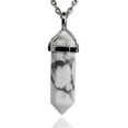 thumbnail image 1 of Angelstones Collier Pendentif Reiki Chakra Hexagonal à Pointe Pointue en Howlite Blanche 20 Pouces, 1 of 3