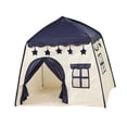 thumbnail image 4 of MERIGLARE Kids Play Tent Playhouse Indoor Indian Playhouse for Parks Daycare Barbecues Navy Stars, 4 of 9