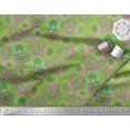 thumbnail image 2 of Soimoi Viscose Chiffon Fabric Flower Artistic Print Sewing Fabric Yard 42 Inch Wide, 2 of 3