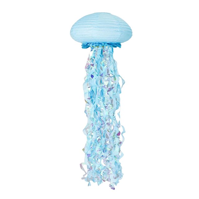 jifeng Creative Paper Lantern under The Sea Party Decor Bright and Beautiful Sea Theme Blue