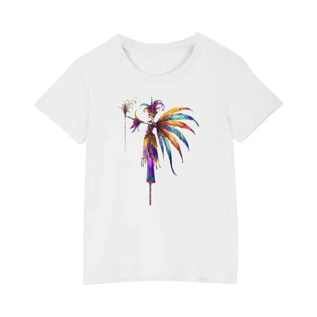 RXIRUCGD 2025 Vêtements d'Été pour Enfants T-shirt Imprimé Mode Mignon Col Rond Manches Courtes