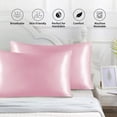 thumbnail image 4 of Fall Pillow Covers,2 Pcs Emulation Silk Satin Pillowcase Comfortable Pillow Cover Pillowcase for Bed Throw Hair Beauty Pillow Covers,Throw Pillow Covers,Satin Pillowcase for Hair, 4 of 7