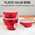thumbnail image 4 of Food Storage Containers, Stackable Plastic Bowls with Lids Stackable Storage Bowls, Airtight Plastic Food Containers, Salad Storage Bowls, Meal Prep Plastic Bowls Space-Saving Round Containers, 4 of 6