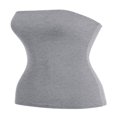 thumbnail image 1 of CHUANK Haut Bandeau Long Tube Basique Uni Extensible en Coton pour Femmes, Lot de 2, 1 of 5