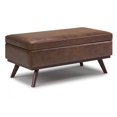 thumbnail image 2 of Owen Table Basse Relevable de 42 Po en Similicuir Brun Châtaigne Vieilli, 2 of 8