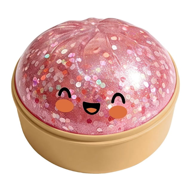 Jouet Anti-Stress en Forme de Ravioli Squishy, Jouet de Ravioli à Presser Doux et Extensible, Jouet Mignon de Style Balle Anti-Stress de Collection pour Adultes