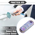 thumbnail image 2 of Unique Bargains 3 Button Key Fob Cover for Mazda CX-3 CX-4 TPU Purple Remote Keyless Smart Key Fob Case Protection Shell, 2 of 7