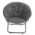 thumbnail image 2 of Chaise Pliante Ronde, Chaise Lune Surdimensionnée Rembourrée en Alliage d'Acier Imperméable pour l'Extérieur pour la Plage, 2 of 8