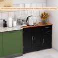 thumbnail image 3 of Giantex Buffet Bahut, Armoire de Garde-Manger au Sol avec Tablette Ajustable, Armoire de Rangement de Bar Polyvalente, Noir, 3 of 10