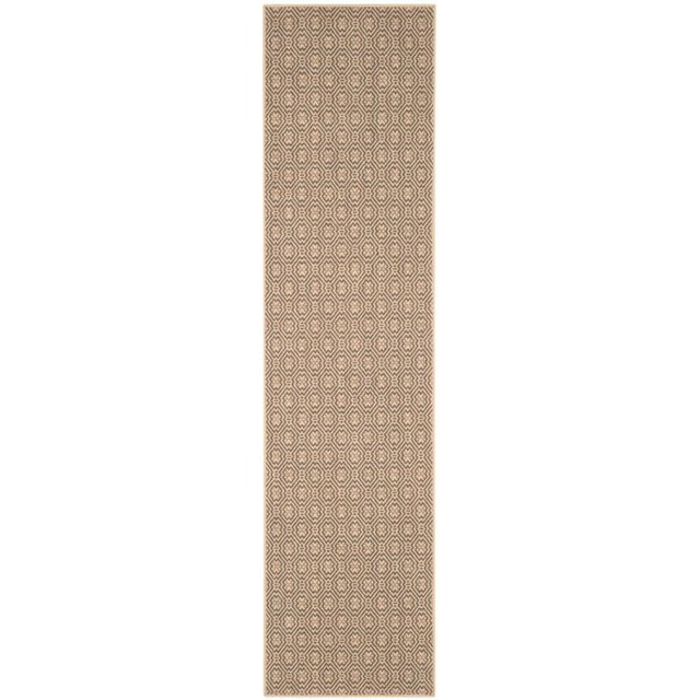 Safavieh Palm Beach 2' X 8' Hand Woven Rug in Natural and Black