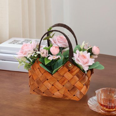 TopLLC Cadeaux de Fête, Décorations de Fête, Fournitures de Fête Panier à Fleurs Portatif Fleurs Simulées Ornements Décoratifs Style Maison Accessoires de Mariage Fleurs Arrangements Frais Fleurs Géranium Simulé