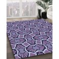 thumbnail image 3 of Ahgly Tapis d'Intérieur Lavable en Machine Carré Transitionnel Mimosa Violet, 6 Pieds Carré, 3 of 7
