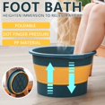 thumbnail image 4 of Household Portable Foot Soaking Bucket Foldable Foot Bath Massage Barrel, 4 of 5