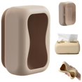 thumbnail image 1 of Suction Cup Tissue Storage Rack Paper Towel Container Wall Mounted Silicone Tissue Dispenser Fashionable Tissue Box Fashionable Tissue Box, 1 of 9