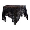 thumbnail image 1 of Abbracc 1pc Tassel Tablecloth Table Cloth Beautiful Washable for Outdoor Dining Room 180×180CM, 1 of 9