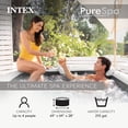 thumbnail image 2 of Intex PureSpa Greystone Deluxe 4 Person Inflatable Hot Tub Square Spa, 69" x 28", 2 of 10