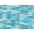 thumbnail image 1 of Ahgly Company Machine Washable Indoor Rectangle Transitional Macaw Blue Green Area Rugs, 2' x 4', 1 of 7