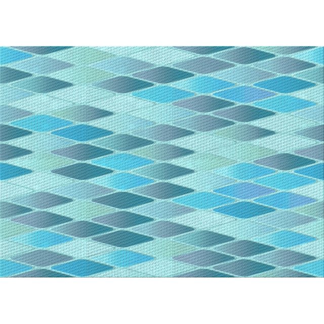 Ahgly Company Machine Washable Indoor Rectangle Transitional Macaw Blue Green Area Rugs, 2' x 4'