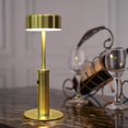 thumbnail image 4 of pitrice Dimmable Table Lamp Bar Decor Battery Desk Bedside Cylindrical Gold, 4 of 7
