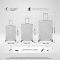 thumbnail image 2 of WINGOMART Ensemble de Bagages 2 Pcs Léger Durable PC+ABS Rigide, Roues Doubles Pivotantes, Cadenas TSA - 20 Po et 28 Po, 2 of 9