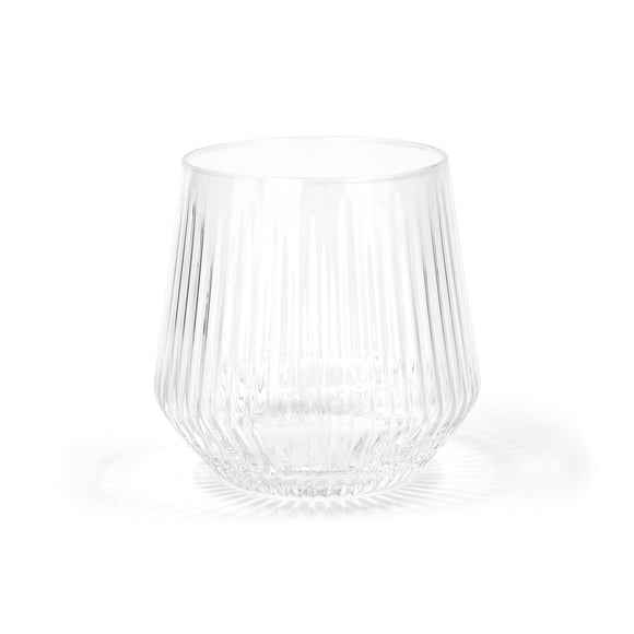 Sabatier 4 pack DOF Ribbed Glasses 380ml Clear