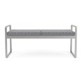 thumbnail image 4 of Gansett Reception Waiting Room Steel 2-Seat Bench / Silver Steel / Gray, 4 of 7