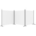 thumbnail image 2 of vidaXL 3-Panel Room Divider White 525x180 cm Fabric, 2 of 5