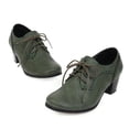 thumbnail image 1 of TIEVOSA Chaussures pour Femmes Rétro à Bout Plat à Talon Moyen, 1 of 6