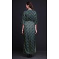 thumbnail image 2 of Bimba Robe Longue en Rayonne à Feuilles de Thé pour Femmes, Style Bohème, Plage, Cocktail, Fête, Maxi, Fendue - Grande, 2 of 6