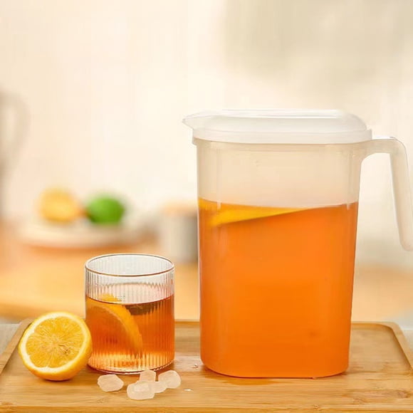 EGNMCR Kitchen Gadgets, Kitchen Accessories, Kitchen Utensils, Cold Water Pot Large Capacity Beverage Bucket Summer Heat Resistants Fruit Tea Cold Brew Pot Ice Water Cooler Pot PlasticCold water pot