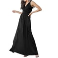 thumbnail image 1 of UPPADA Plus Size Wedding Guest Dress for Womens Short Sleeve Wedding Ball Prom Formal Dress Floor-Length Dress Cocktail Wedding Formal Wrap Dress Days, 1 of 5
