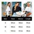 thumbnail image 4 of Mode Femmes Automne Shorts Crop Tops en Vrac Casual Couleur Unie à Manches Longues Col Rond Sous-Chemise Sport Pull, 4 of 8
