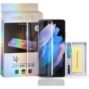 SuperShield 3D Tempered Glass for Samsung Galaxy S23 Ultra 5G Screen Protector for Galaxy S23 Ultra 5G, [UV Gel Application][Easy Installation with Alignment][Anti-Scratch][Case Friendly]