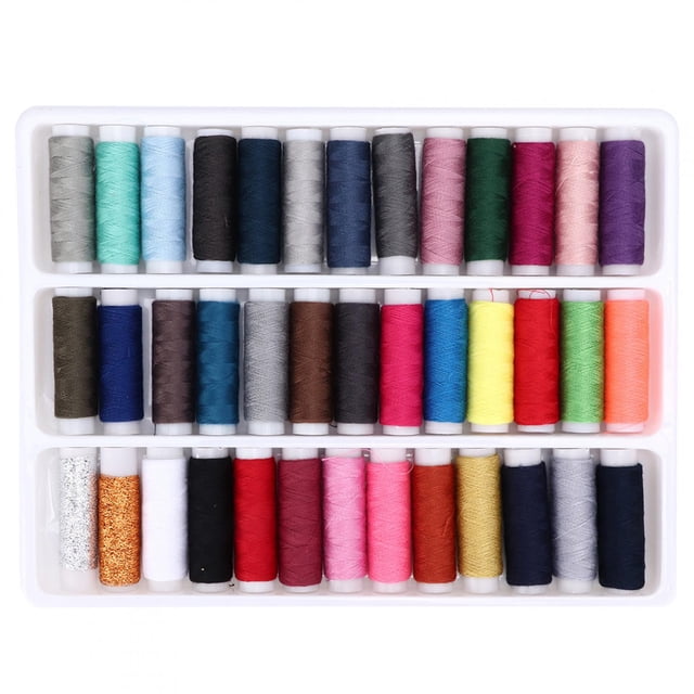 Fil en Polyester T, Fournitures de Couture pour Vêtements Fil en Polyester, 39 Pcs pour Couture à la Main