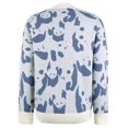 thumbnail image 4 of VgaVtl Chandails pour Femmes à Manches Longues, Chandail à Enfiler, Chandails pour Femmes Automne Régulier, Imprimé Animal, Tricoté, Confortable, Chandails Bleus, 4 of 5