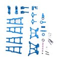 thumbnail image 2 of RC Car Upgrade Parts Kit, High Strength Aluminum Alloy RC Front Steering Assembly with Gasket for Maintenance Blue, 2 of 8