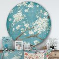 thumbnail image 3 of Designart 'fleurs de Cerisier Bleues II' Art Mural en Métal Style Ferme, 3 of 3